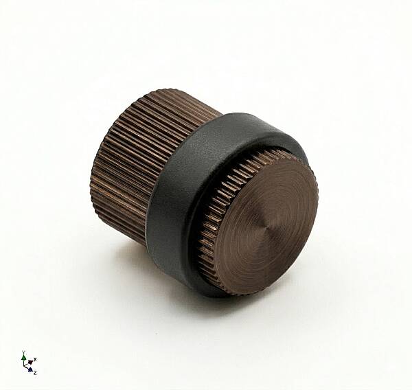 System Kapı Stoperi Fırçalı Bronz/Siyah (DS1016 0038 ELX3-P6) - 1