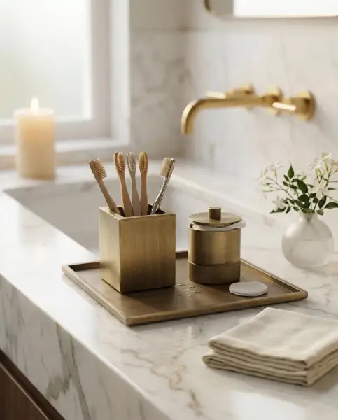 System Kare Banyo Tepsisi Antik Renk (BA2044 037 ABM) - 1