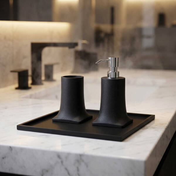 System Kare Banyo Tepsisi Siyah Renk (BA2044 037 AL6) - 1