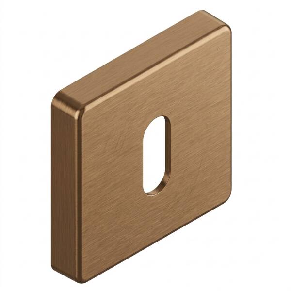System Kare Oda Kapı Rozeti Fırçalı Bronz Renk (RO11N ELX3) - 1