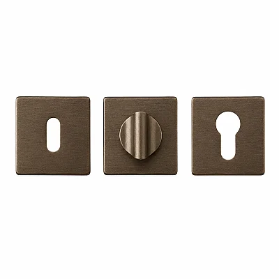 System Kare WC Kapı Rozeti Fırçalı Saten Renk (RO11W ELX3) - 2