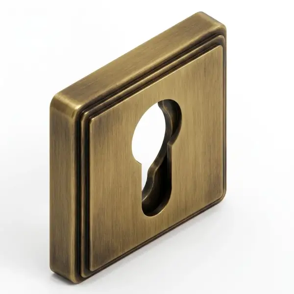 System Kare Yale Kapı Rozeti Antik Sarı Renk (RO17Y ABM) - 1