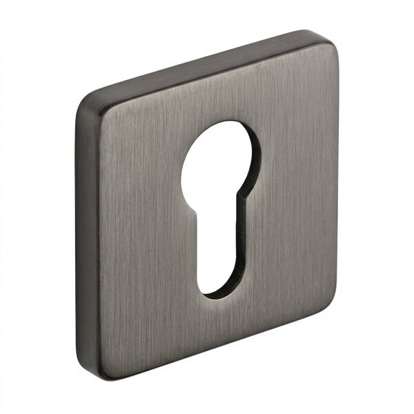 System Kare Oda Tipi Kapı Rozeti Fırçalı Füme Renk (RO21N ELX1) - 1