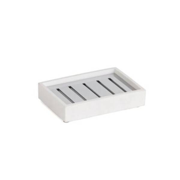System Katı Sabunluk Beyaz/Krom Renk (BA2027 008 R1-CR) - 1