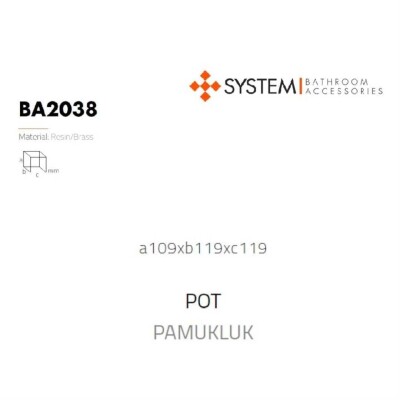 System Kristal Pamukluk Siyah/Krom Renk (BA2038 024 C2-CR) - 2