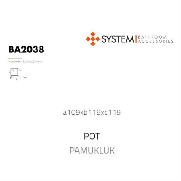System Kristal Pamukluk Siyah/Krom Renk (BA2038 024 C2-CR) - 2