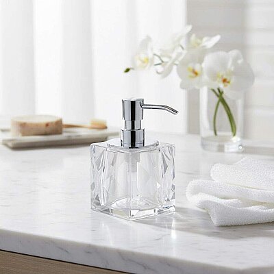 System Kristal Sıvı Sabunluk Krom Renk 150ml (BA2039 006 C1-CR) - System Banyo