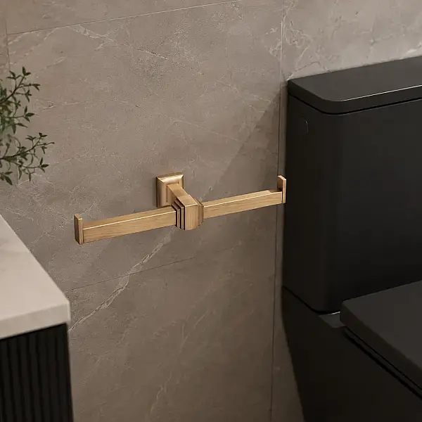 System Kubic İkili Tuvalet Kağıtlığı Antik Sarı Renk (BA1005 013 ABM) - 1