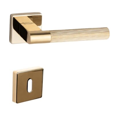 System Leo-L Gold Branche Renk Rozetli Kapı Kolu (HA247LRO11 GB) - System (1)