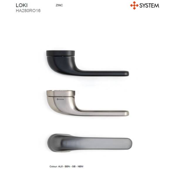 System Loki Kapı Kolu Füme Renk (HA280RO16 BBN) - 3