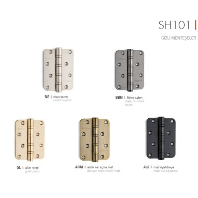 System Yönsüz 4 Bilyalı Menteşe Gold 10cm 3mm (SH101 GL) - System (1)