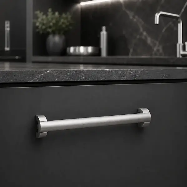 System Mobilya Kulbu 160mm Mat Krom (6140-160AL1) - 1