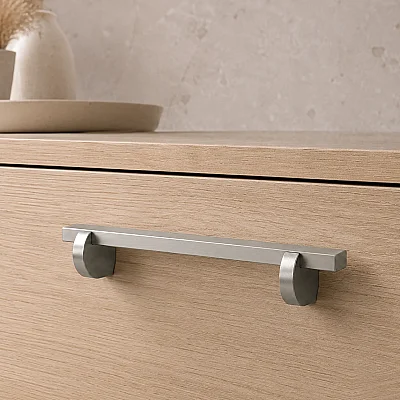 System Mobilya Kulbu 192mm Mat Krom (6090-192AL1) - 3