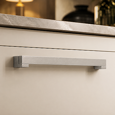System Mobilya Kulbu 192mm Mat Krom (5135-192AL1) - System (1)