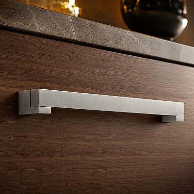 System Mobilya Kulbu 192mm Mat Krom (5135-192AL1) - 3