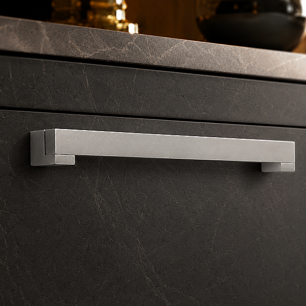 System Mobilya Kulbu 192mm Mat Krom (5135-192AL1) - 5