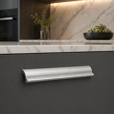 System Mobilya Kulbu 224mm Mat Krom (2252-224AL1) - 1