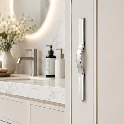 System Mobilya Kulbu 352mm Krom Saten (SY7817 0352 CR-NB) - 1