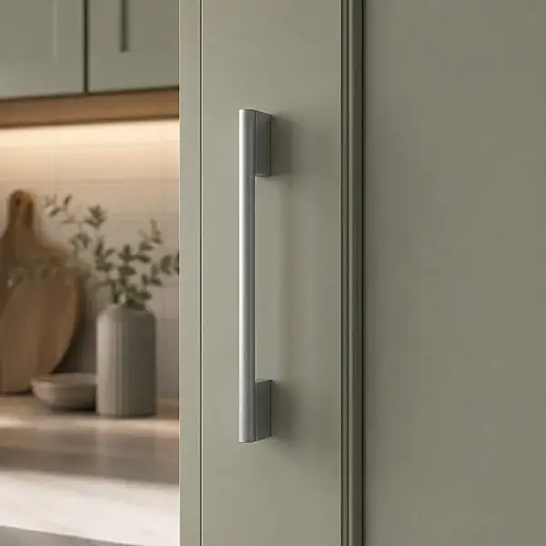 System Mobilya Kulbu Mat Krom Renk 192mm Kulp (5215-192AL1) - 1