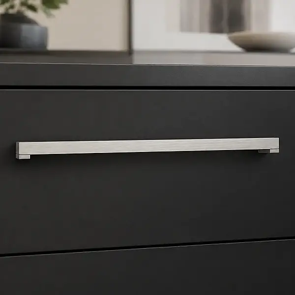 System Mobilya Kulbu Mat Krom Renk 256mm Kulp (5135-256AL1) - 1