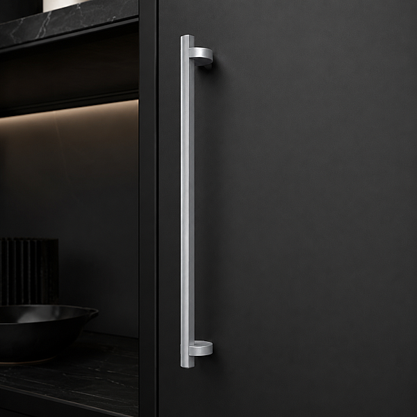 System Mobilya Kulbu Mat Krom Renk 320mm Kulp (6090-320AL1) - 3