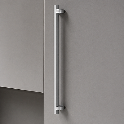 System Mobilya Kulbu Mat Krom Renk 320mm Kulp (6090-320AL1) - System