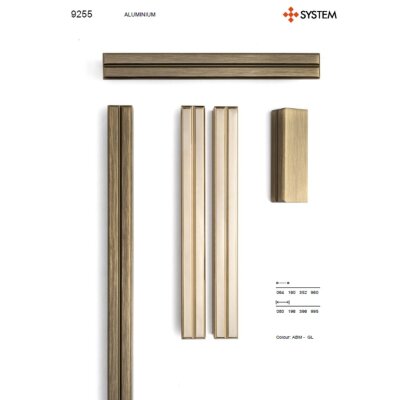 System Mobilya Kulbu Altın Renk 64mm Kulp (SY9255 0064 GL) - 9