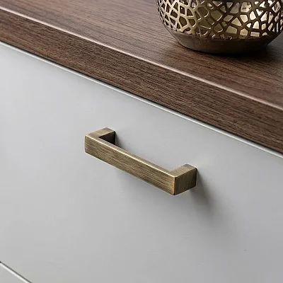 System Mobilya Kulbu Antik Renk 128mm Kulp (SY6250 0128 ABM) - 1