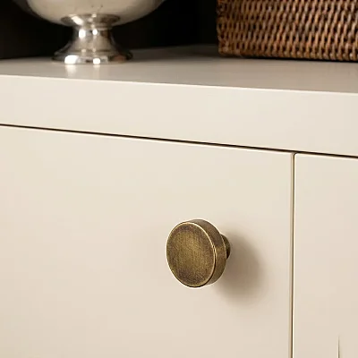 System Mobilya Kulbu Antik Sarı Renk 26mm Kulp (SY1910 0026 ABM) - 1