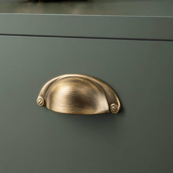 System Mobilya Kulbu Antik Sarı Renk 32mm Düğme Kulp (SY4525 0032 ABM) - 1