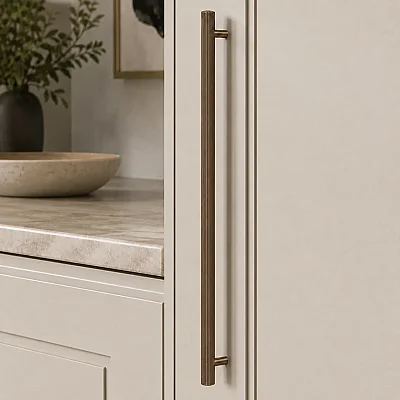 System Mobilya Kulbu Fırçalı Bronz Renk 960mm Kulp (SY9733 0960 ELX3-ELX3) - 1