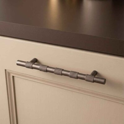 System Mobilya Kulbu Fırçalı Füme Renk 320mm Kulp (SY9387 0320 ELX1-ELX1) - System