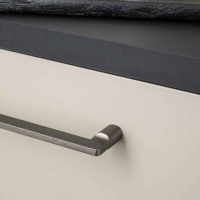 System Mobilya Kulbu Fırçalı Füme Renk 128mm Kulp (SY9393 0128 ELX1) - System