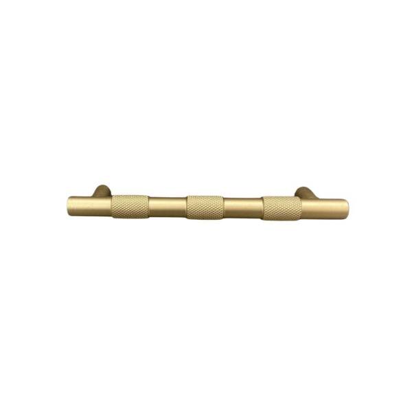 System Mobilya Kulbu Fırçalı Mat Altın Renk 128mm Kulp (SY9387 0128 ELX5-ELX5) - 2