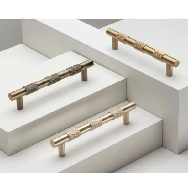 System Mobilya Kulbu Fırçalı Mat Altın Renk 192mm Kulp (SY9387 0192 ELX5-ELX5) - 3
