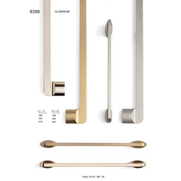 System Mobilya Kulbu Fırçalı Saten Renk 320mm Kulp (SY9396 0320 ELX2) - 2