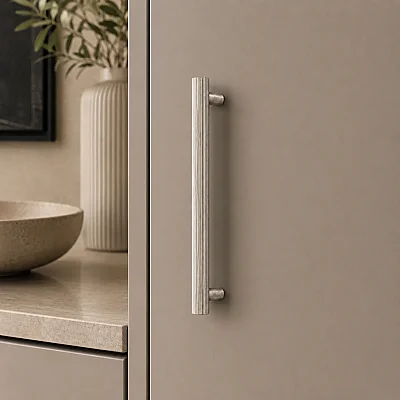 System Mobilya Kulbu Fırçalı Saten Renk 320mm Kulp (SY9733 0320 ELX2-ELX2) - 1