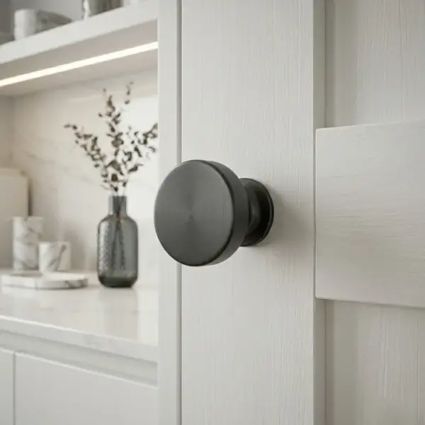 System Mobilya Kulbu Füme Renk 26mm Düğme Kulp (SY1910 0026 BBN) - 1