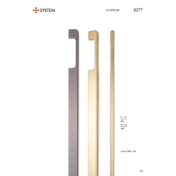 System Mobilya Kulbu Gold Branch 960mm (SY9277 0960 GB) - 2