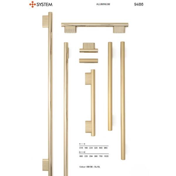 System Mobilya Kulbu Gold Branch Renk 160mm Kulp (SY9486 0160 GB-GB) - 3