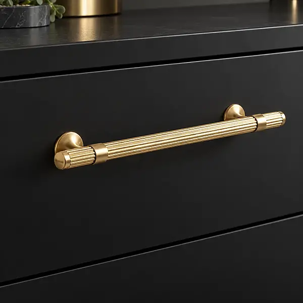 System Mobilya Kulbu Gold Branche Renk 128mm Kulp (SY8998 0128 GB-GB) - 1