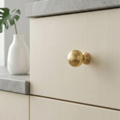 System Mobilya Kulbu Gold Branche Renk 20mm Kulp - System