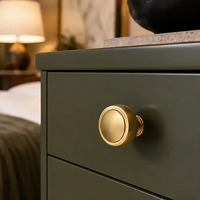 System Mobilya Kulbu Gold Branche Renk 32mm Düğme Kulp (SY1915 0032 GB) - 1