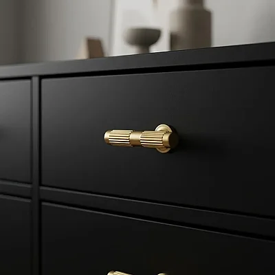 System Mobilya Kulbu Gold Branche Renk 8mm Düğme Kulp (SY8998 0008 GB-GB) - 1
