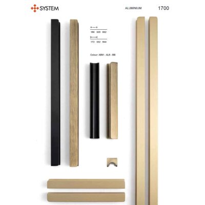 System Mobilya Kulbu Mat Altın Renk 160mm Kulp (SY1700 0160 BB) - System (1)