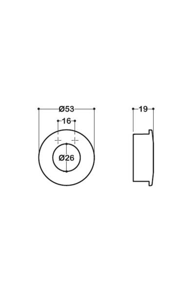 System Mobilya Kulbu Mat Nikel Saten 16mm Düğme Kulp (SY7480 0016 NBM) - 4