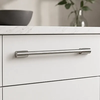 System Mobilya Kulbu Nikel Saten 320mm Kulp (6095-320NB) - 1