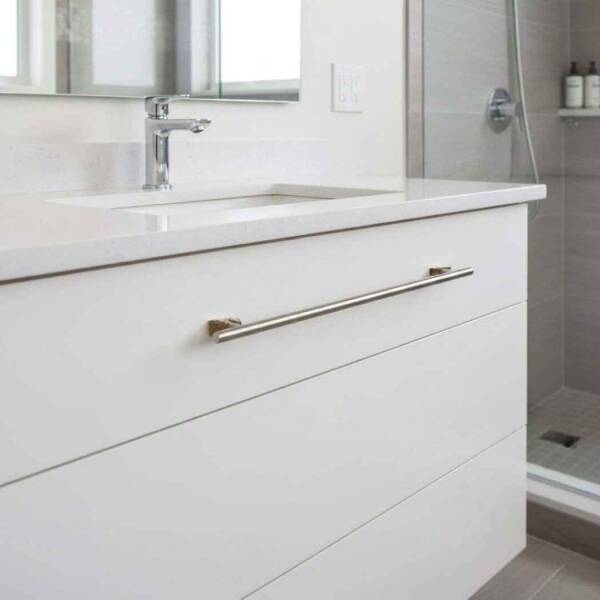 System Mobilya Kulbu Nikel Saten 384mm Kulp Seri Sonu (5200-384NB) - 1