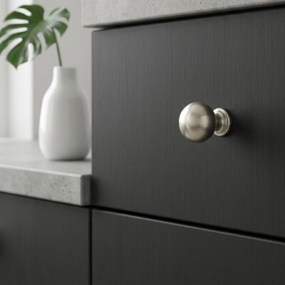 System Mobilya Kulbu Nikel Saten Renk 26mm Kulp (SY1465 0026 NB) - System