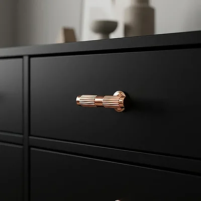 System Mobilya Kulbu Rose Renk 8mm Düğme Kulp (SY8998 0008 RSB-RSB) - 1